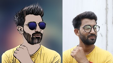 How to make cartoon with filter and brush in photoshop tutorial cs6/cc