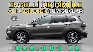 Engelli İndirimi Ötv Muafiyeti ile Alınabilecek Tüm Suv Araçlar