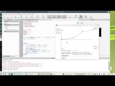 CsoundQt 0.9.3 - table editor demo