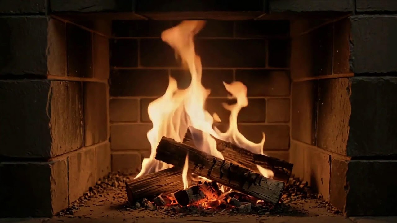 Cozy Fireplace Ambience with Gentle Crackling Fire for Sleep