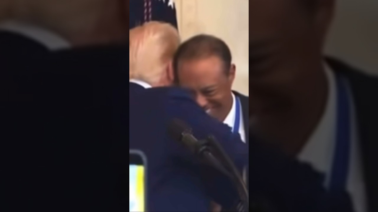 President Trump Brings Tiger Woods & Kodak Black to White House