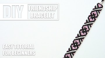 Lines Cross Triangles Diamonds Macrame Friendship Bracelets | Easy Tutorial for Beginner