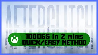 Afterglitch #Xbox 1000GS in 2 mins - Quick/Easy Method