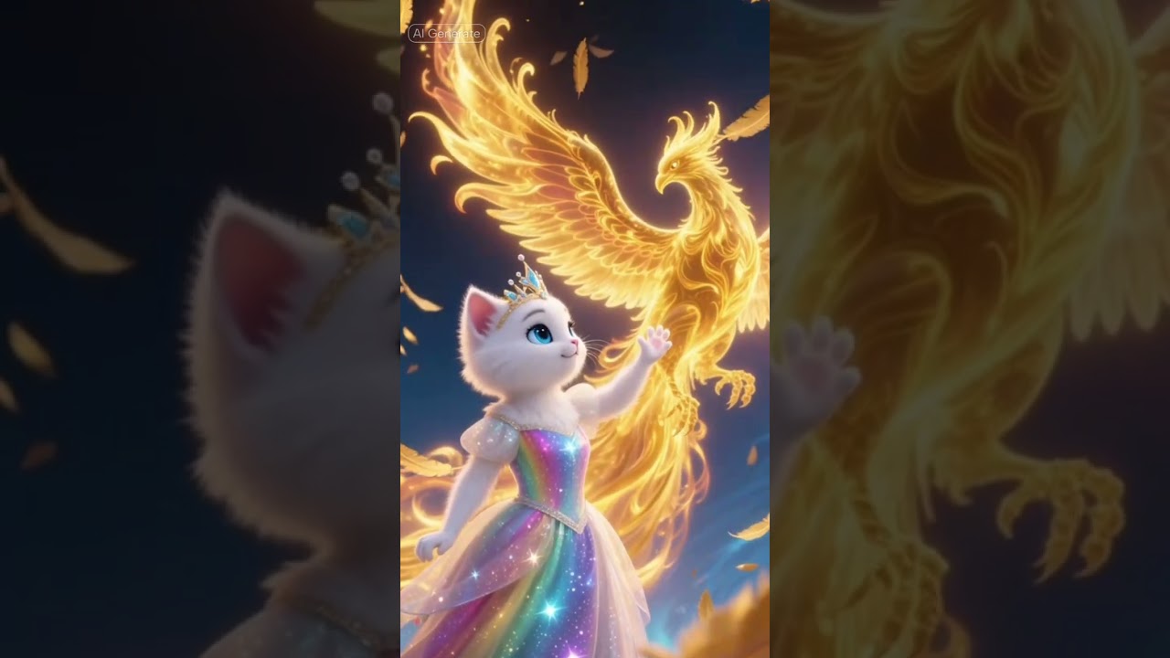 Magical Kitten Princess & Prince Dancing in a Crystal Fantasy World 🐱👑✨