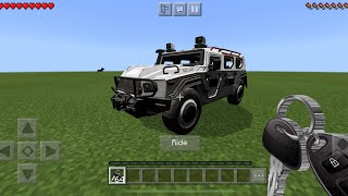 Armored Jeep MOD in Minecraft PE screenshot 2