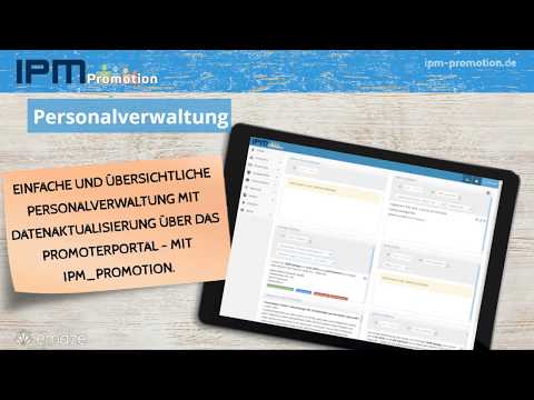 Personal verwalten mit iPM_Promotion