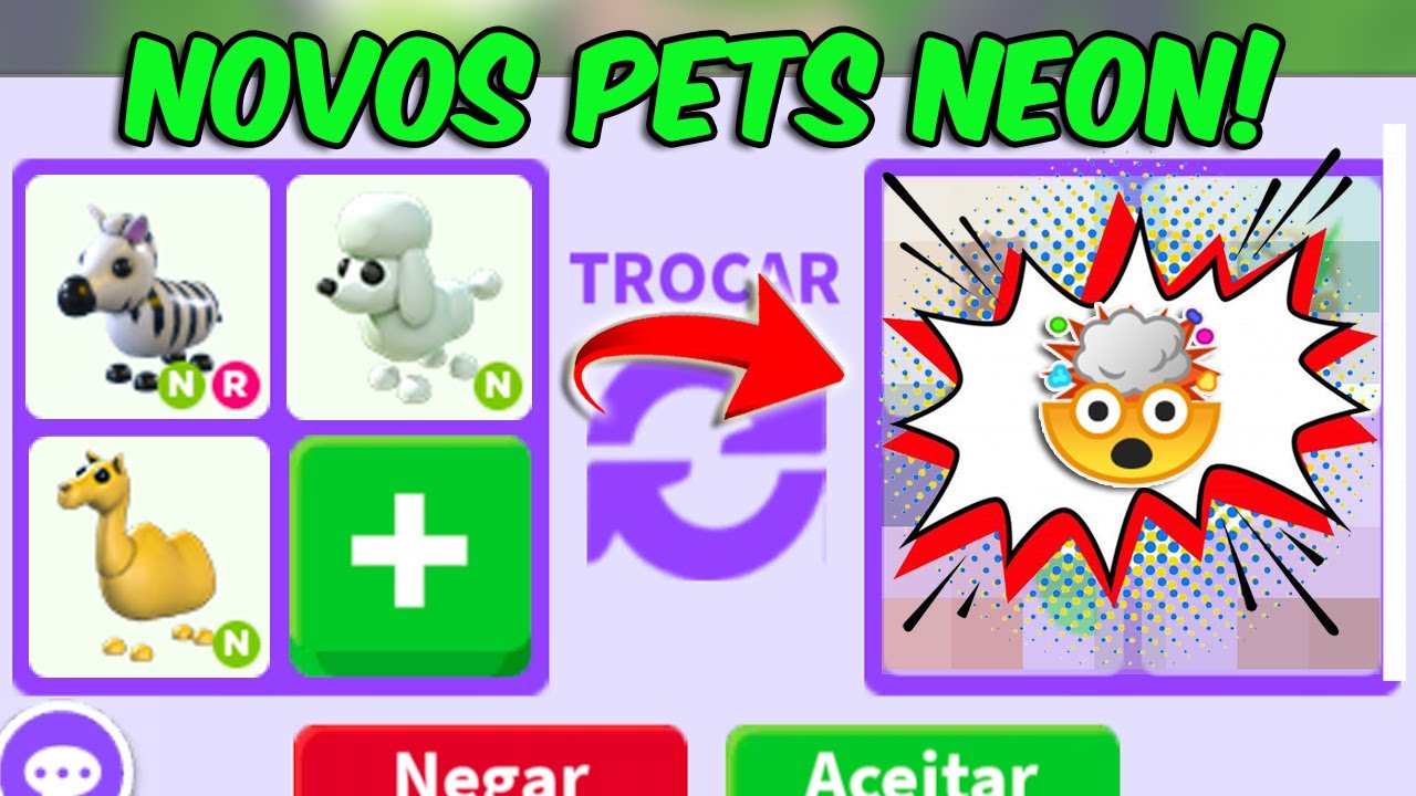 TROCANDO NOVA FOCA SELO DE FITA NEON (NEON RIBBON SEAL)! Nova Atualização Adopt  Me! ROBLOX 