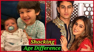 Shocking Age Gap Between Bollywood Star Kids | Suhana Khan, Abram, Sara Ali Khan, Taimur Ali Khan