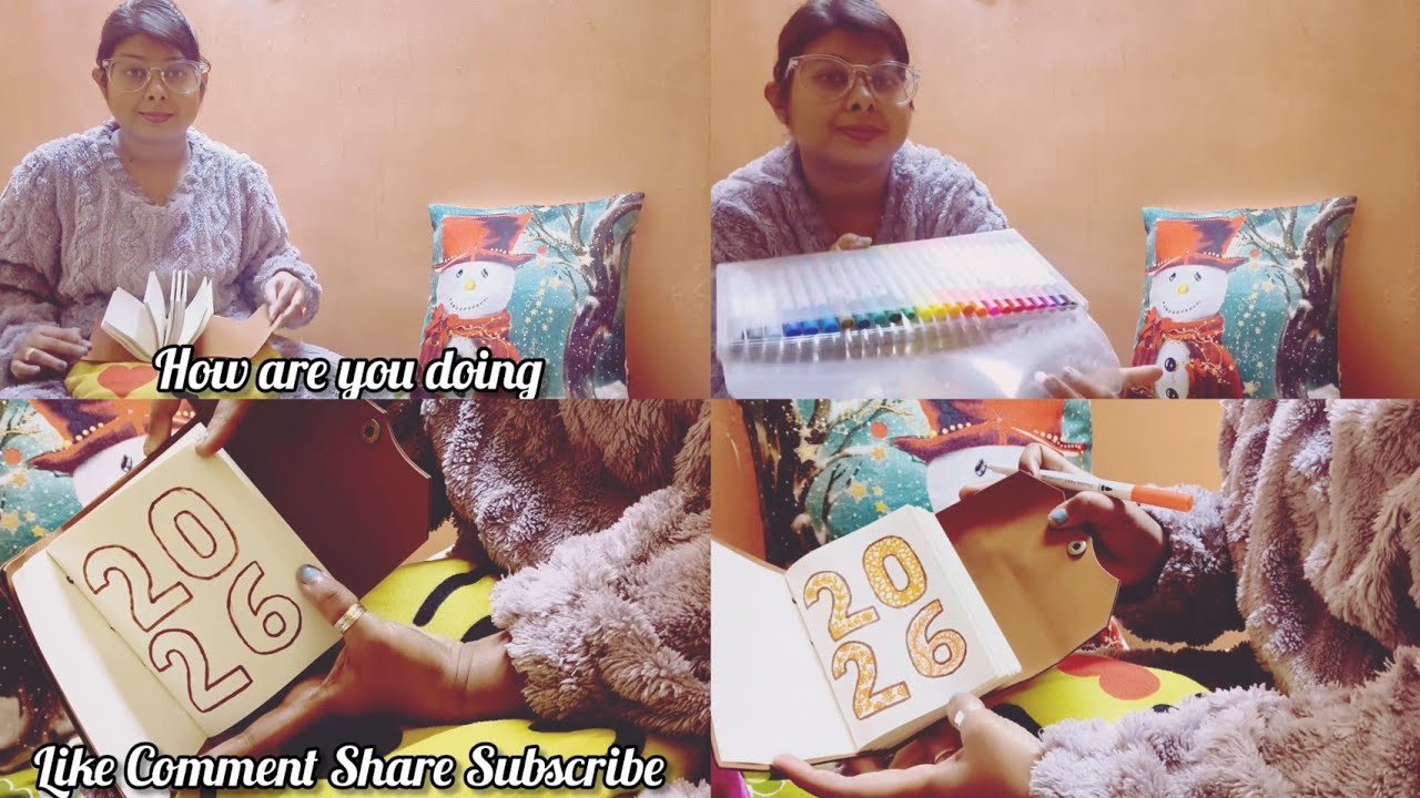 Happy New Year art design painting craft DIY ideas colours 