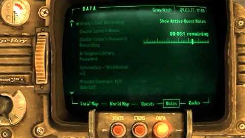 Fallout 3 Walkthrough - Pip Boy and Terminal #22 - Grady