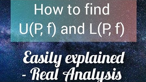 #How to Find U(P, f) and L(P, f)| easy way | from Riemann Integral |@astutorials9695
