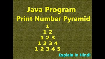 Number Pattern in Java (Hindi)