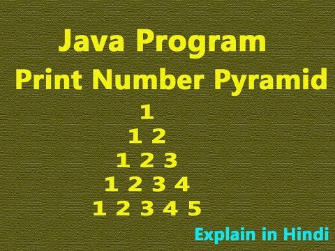 Number Pattern in Java (Hindi)