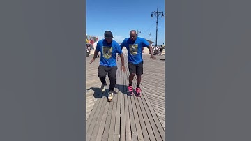 Thumbnail of Coney Island Shuffle 🛼👑 #TheGriffinBrothers #shorts #rollerskating