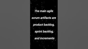 Agile Scrum Artifacts #scrumartifacts #scrumevents