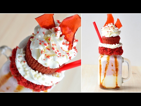 Фрикшейк  Коктейль по-новому  Freak shake Red raspberry velvet