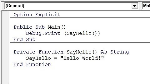 Using Sub and Function Procedures in VBA