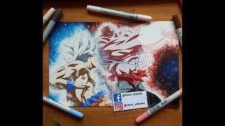 Speed Drawing - Goku Ultra Instinct!! ( Goku vs Jiren ), Speed Drawing - Goku  Ultra Instinct!! ( Goku vs Jiren ), By Anime Arts