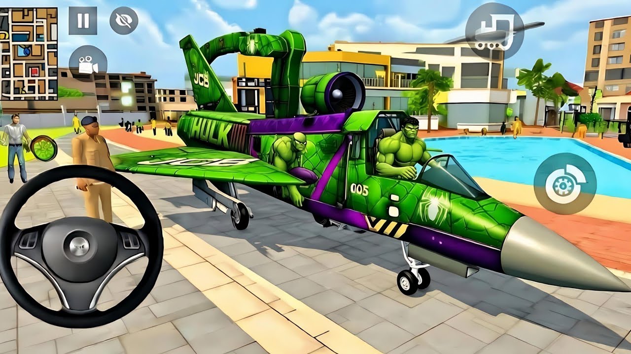 🕷️Hulk Fighter Jet & Squid , Spider 3D Game🤩Indian Thift Auto Simulator🤑Purchase Lot's of Scary