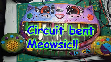 Circuit Bent/Modded Meowsic Keyboard Demo