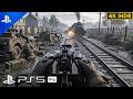 (PS5) STOP THE TRAIN | Ultra Realistic Graphics Gameplay [4K 60FPS] Call of Duty