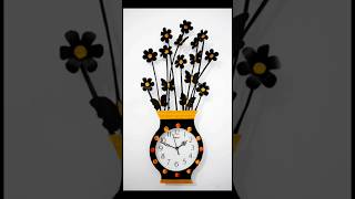 #diy wall clock decor idea #wallhanging #walldecor #homedecor #decor #ytshorts #shorts #craft #viral