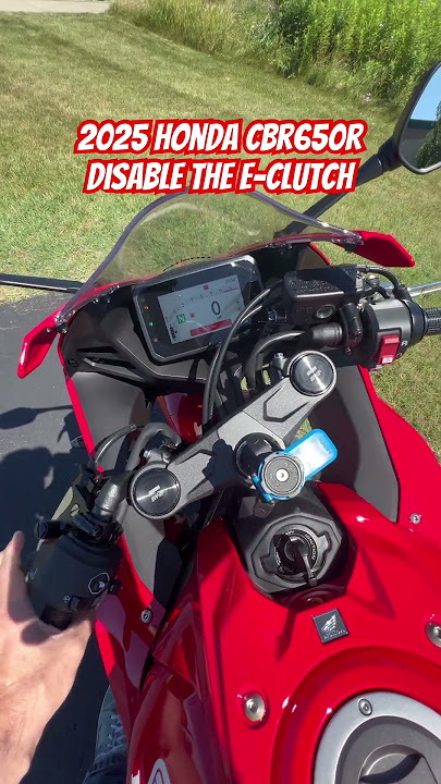 2025 Honda CBR650R Disabling the E-Clutch