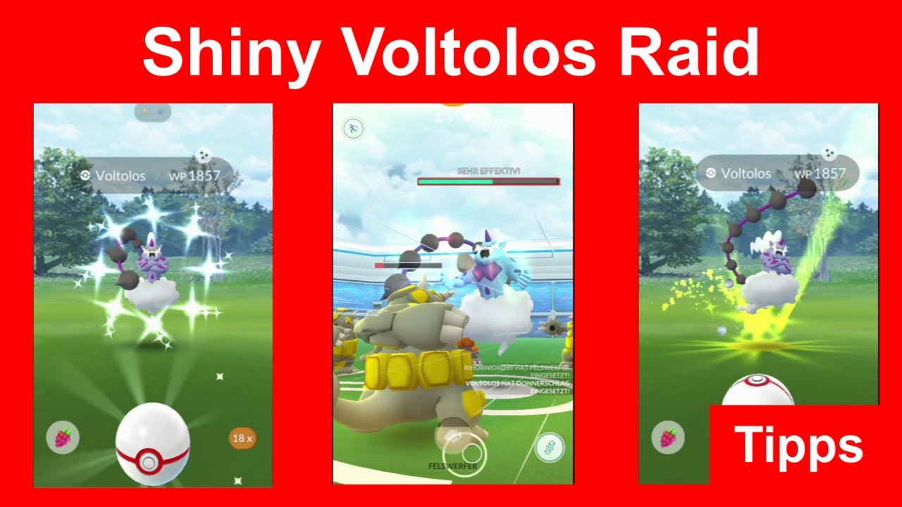 Shiny Voltolos Raid. Schneller Raid, Oma hat shiny Voltolos bekommen -  Pokemon GO Deutsch 246 - YouTube