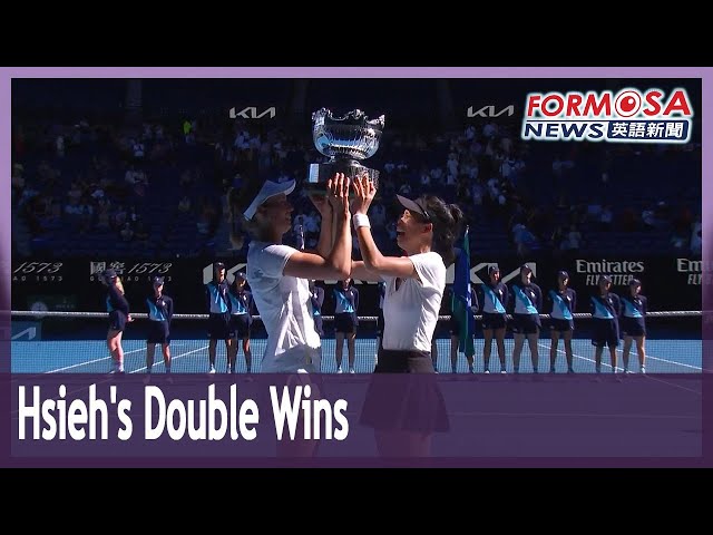 Hsieh Su-wei wins Australian Open mixed doubles and women’s doubles｜Taiwan News