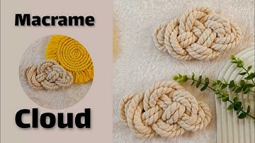 how to tie cloud knot macrame tutorial/children