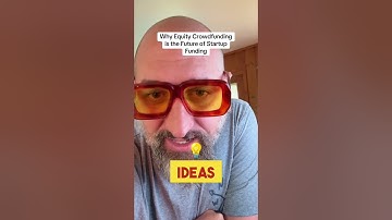 In this video, I discuss why equity crowdfunding is the future of startup funding