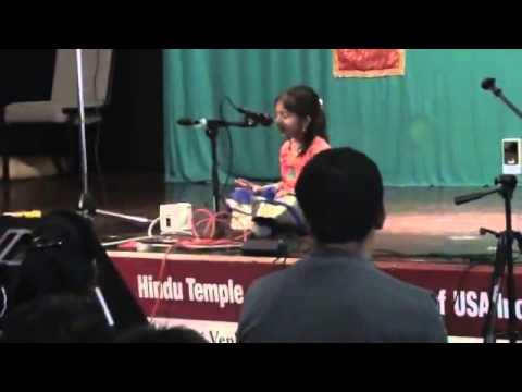 Shreya singing Ganesha Pancharatnam song
