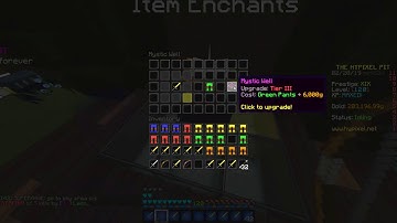 The Pit Hypixel - Enchanting mystics for 300k gold ! (Part 1)