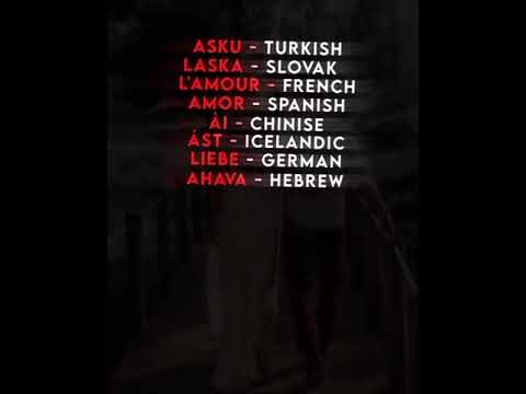 asku laska The word LOVE in 17 different languages AmmuBeats shortvideowhatsappstatus