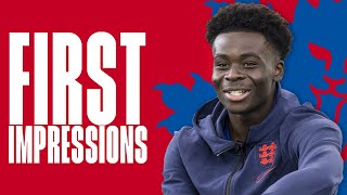 Call-Up Reactions, Ainsley’s Advice & Stepping Up At Wembley | Bukayo Saka | First Impressions