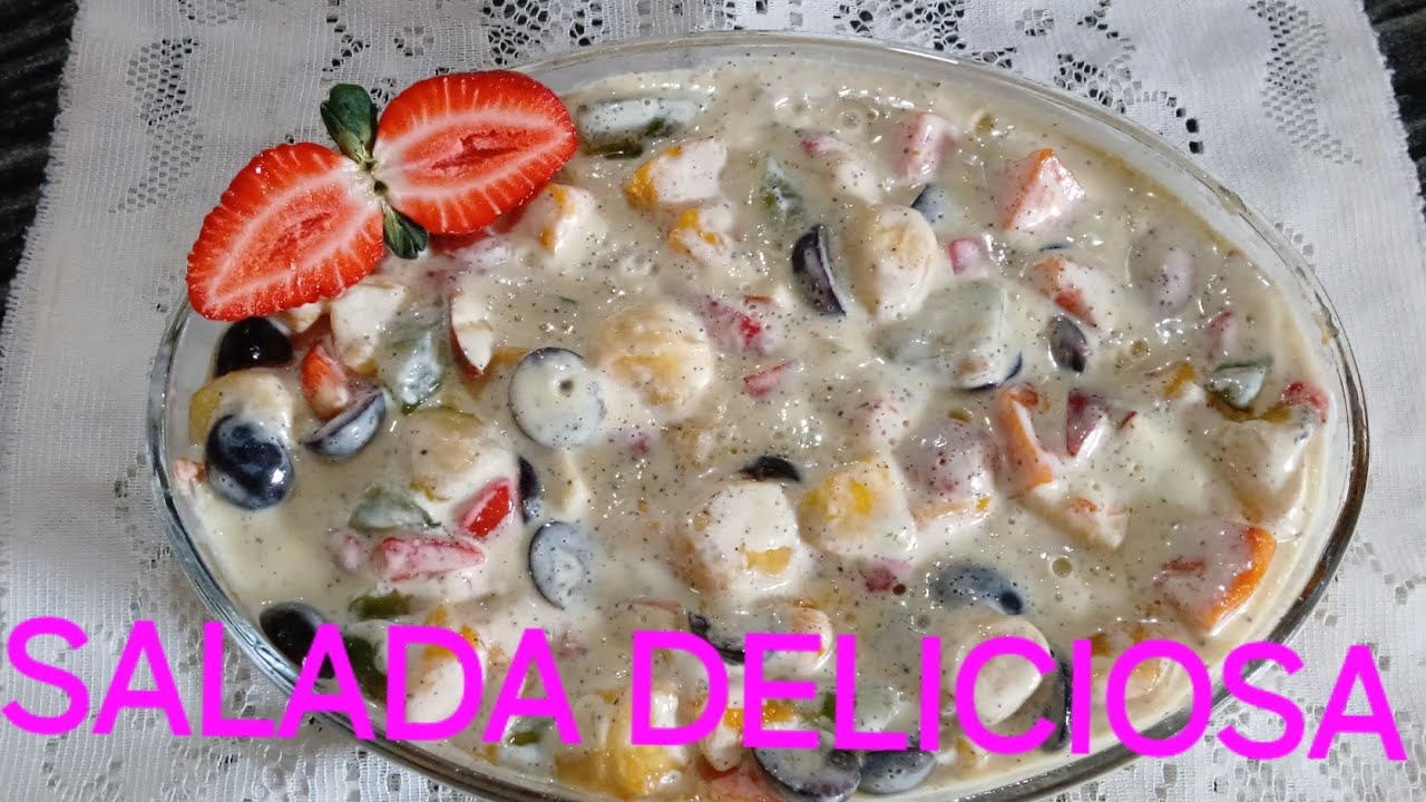 COMO FAZER UMA SALADA DE FRUTAS DELICIOSA 