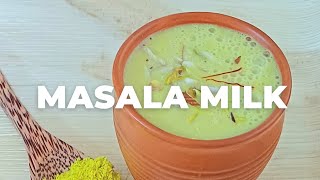 Masala Milk with Fresh Homemade Masala l Masala Doodh - Flavours Treat