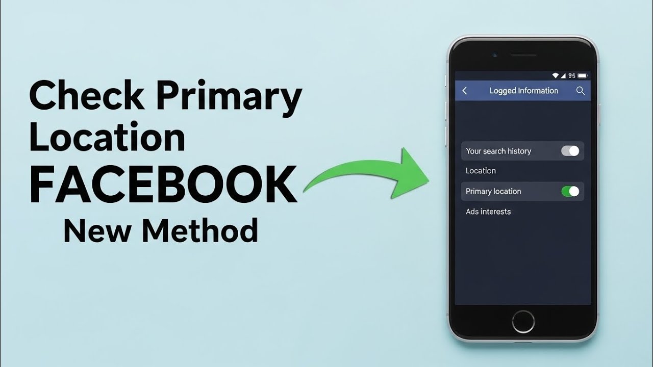 How to check facebook Primary location New Method - YouTube