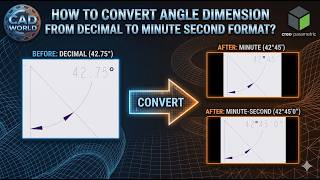 Creo Parametric | How to Convert Angle Dimension from Decimal to Minute Second Format?