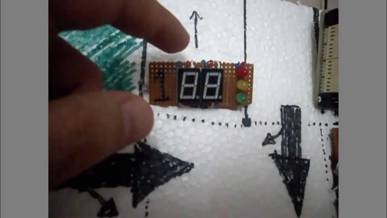 Traffic Light Controller with Digital Countdown Timers PIC16F877A YouTube