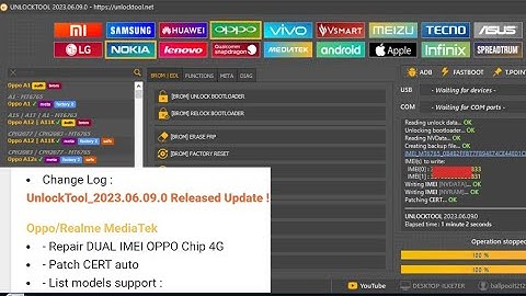 UnlockTool Big Update_Suport Repair imei Oppo/Realme Mediatek-Repair DUAL IMEI