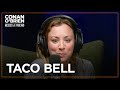 Kaley cuocos pregnancy made her crave taco bell  conan obrien needs a friend