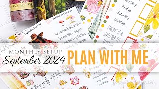 Plan With Me and Setup the Month of September 2024 in all my Planners