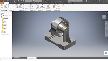 Autodesk Inventor Tutorial - Assembly of a belt roller support