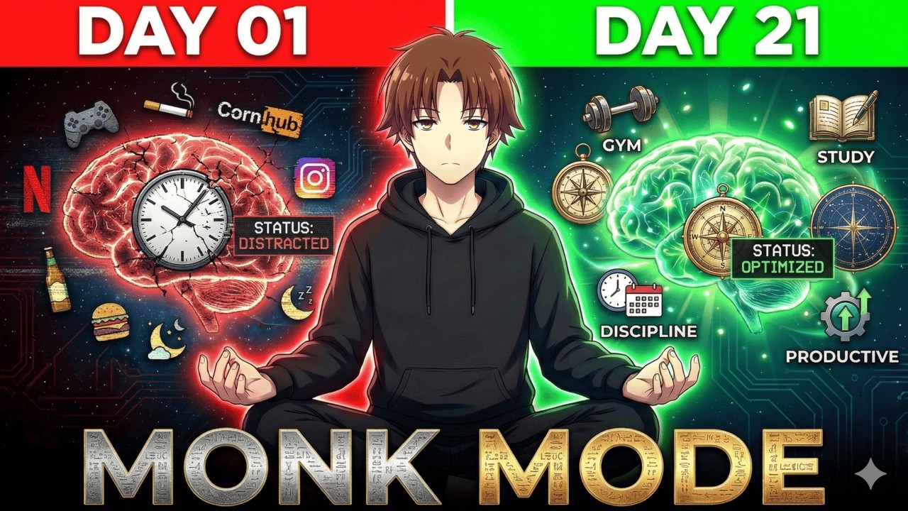 I Tried Monk Mode for 21 Days - It Changed My Brain - YouTube