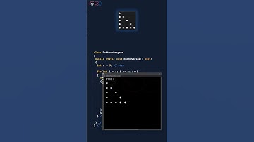 Triangle pattern program in Java  - Code pattern in less than 60 seconds #shorts #patternshorts