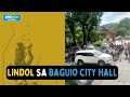 Mga empleyado at kliyente sa Baguio City Hall, nagsilabasan matapos ang lindol