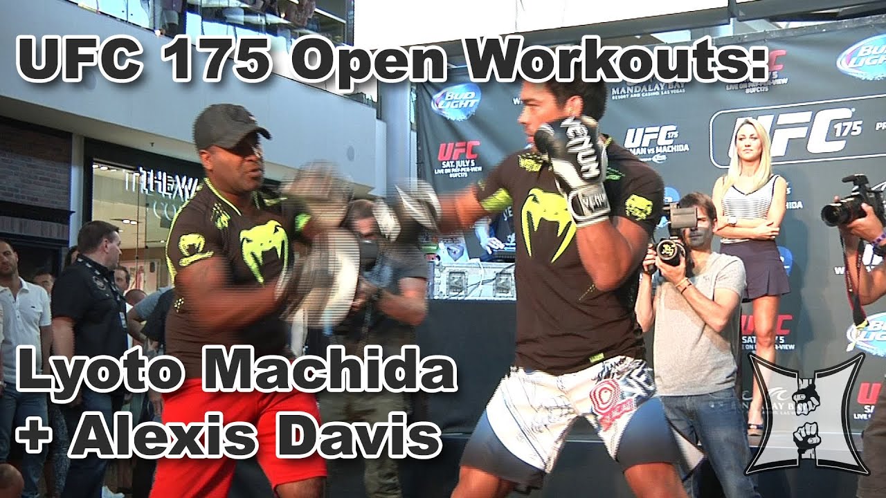 UFC 175's Title Challengers Lyoto Machida + Alexis Davis Train In Front ...