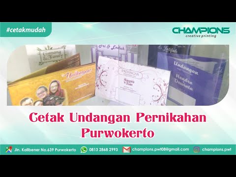 Cetak Undangan Pernikahan Purwokerto