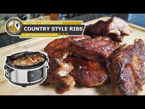 braised-mustard-and-beer-country-style-ribs-in-a-slow-cooker